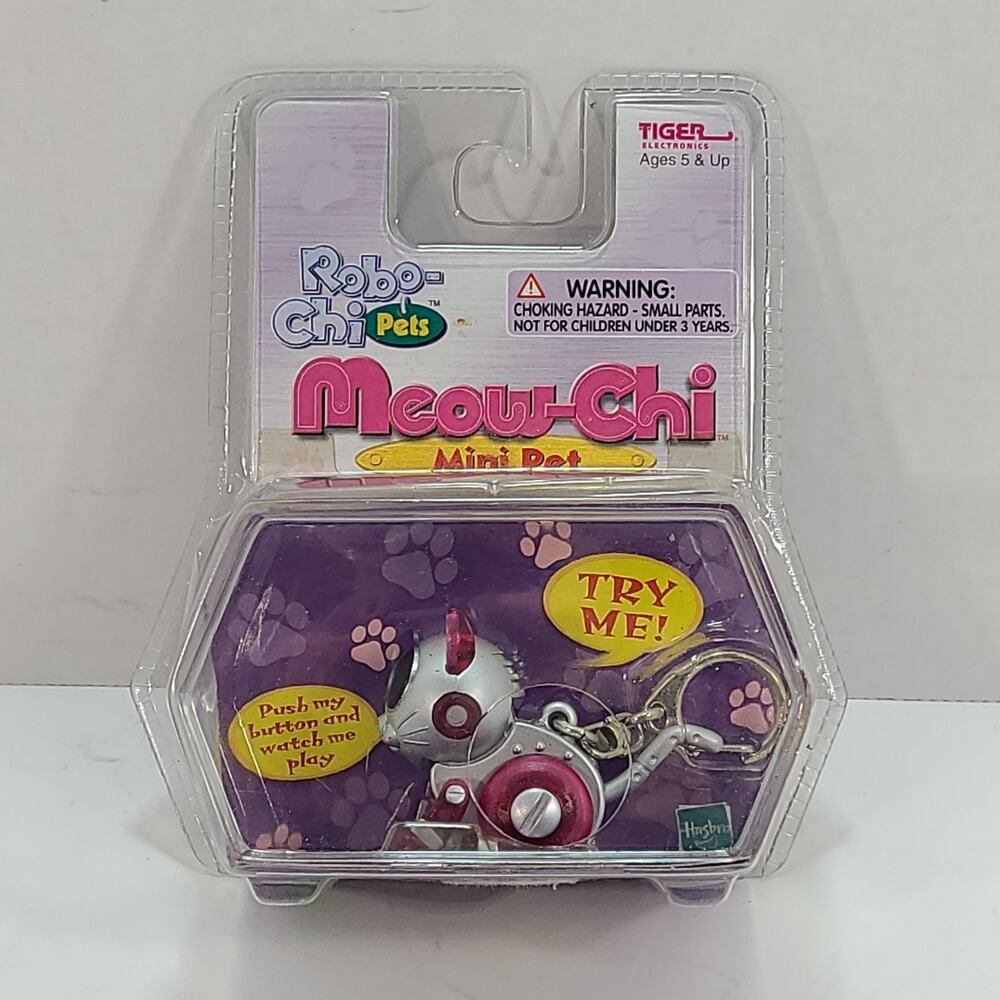 Robo-Chi Pets Meow Chi Mini Pet Tiger Elecronics 2000 Cat Vintage New Sealed